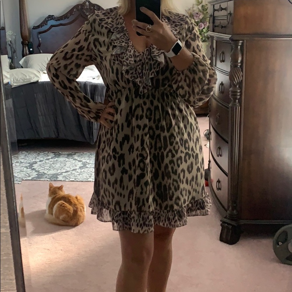 Bar III Leopard Cheetah dress